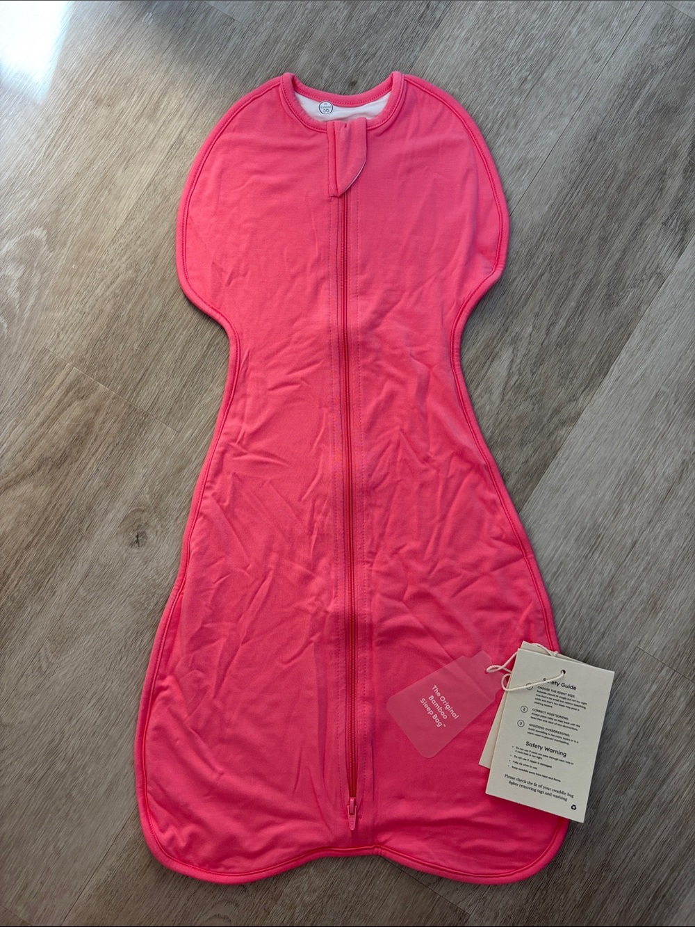 Kyte BABY Hot Pink Zip-Up Swaddle Bag - XS NWT 0.5 TOG